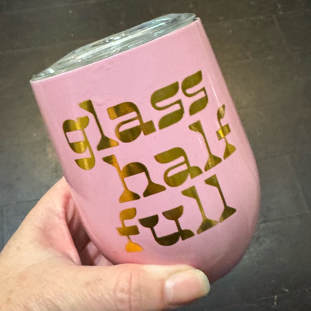 ANTHRO ✨ BAN.Do insulated gold foil commuter mug wine tumbler